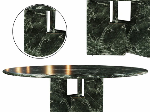 Nico Runder Esstisch 3D Modell