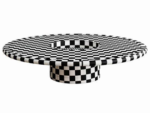 Helen round coffee table 3Dモデル