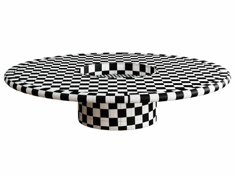 Helen round coffee table 3D Model