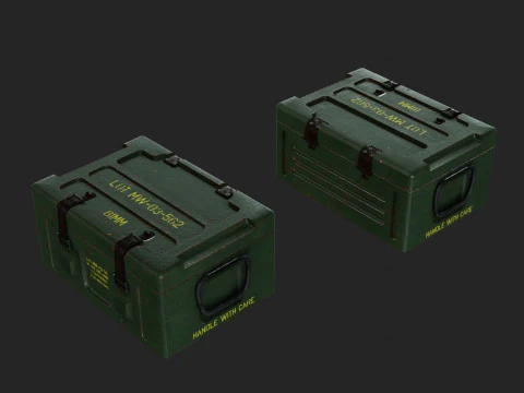 Caixa de muni&ccedil;&atilde;o Modelo 3D