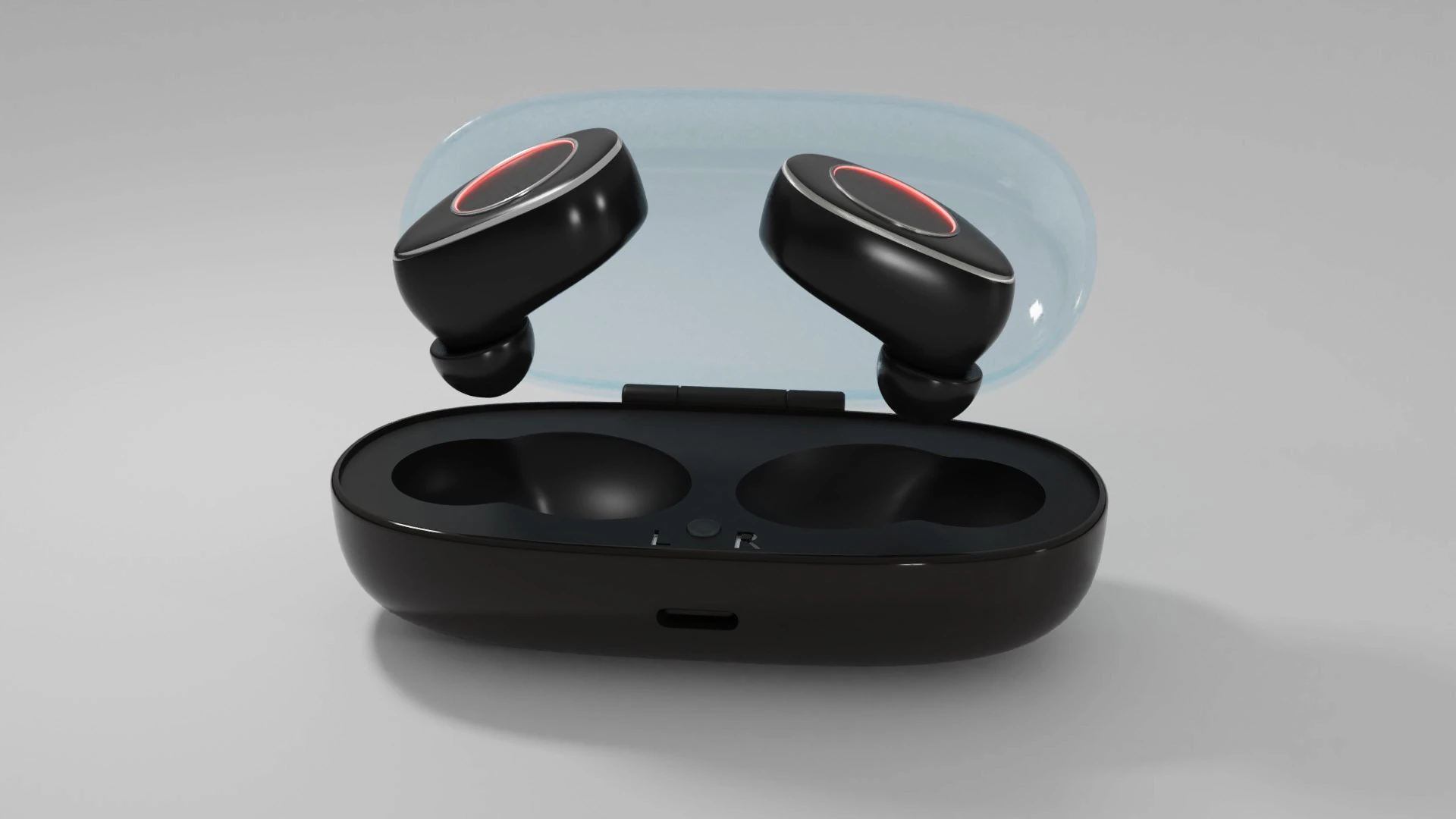 Earbuds earphones 3D Model .c4d .max .obj .3ds .fbx .stl .blend 