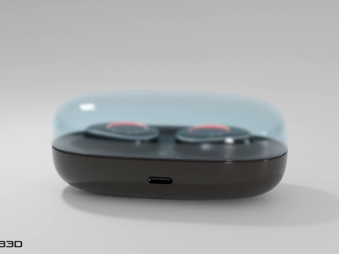 Earbuds earphones 3Dモデル