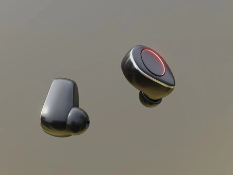 Earbuds earphones 3D Model