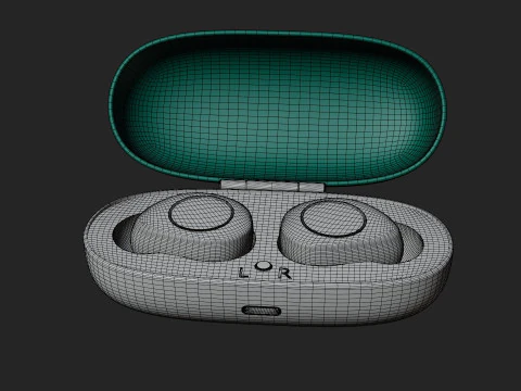 Earbuds earphones 3D Model