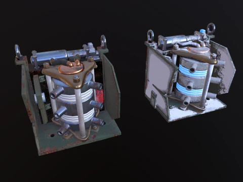 Sci-fi Cooler Glacier Flow 3D Model