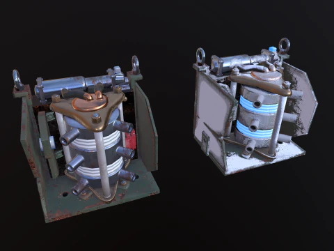 Sci-fi Cooler Glacier Flow 3D Model