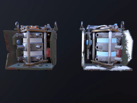 Sci-fi Cooler Glacier Flow 3D Model