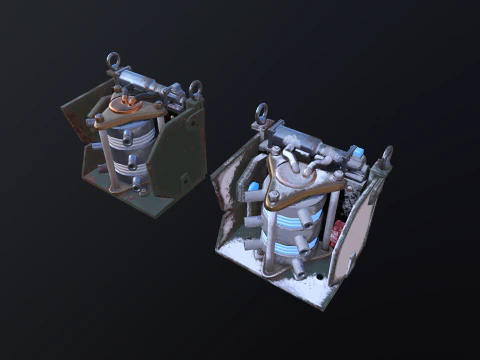 Sci-fi Cooler Glacier Flow 3D Model
