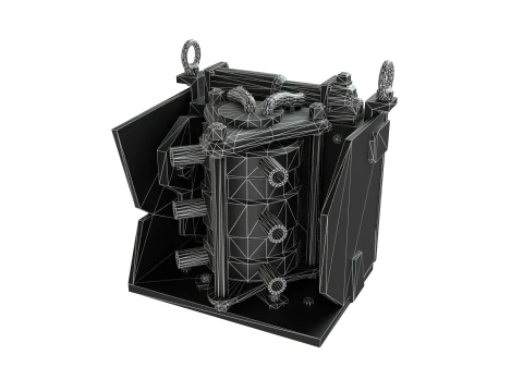 Sci-fi Cooler Glacier Flow 3D Model