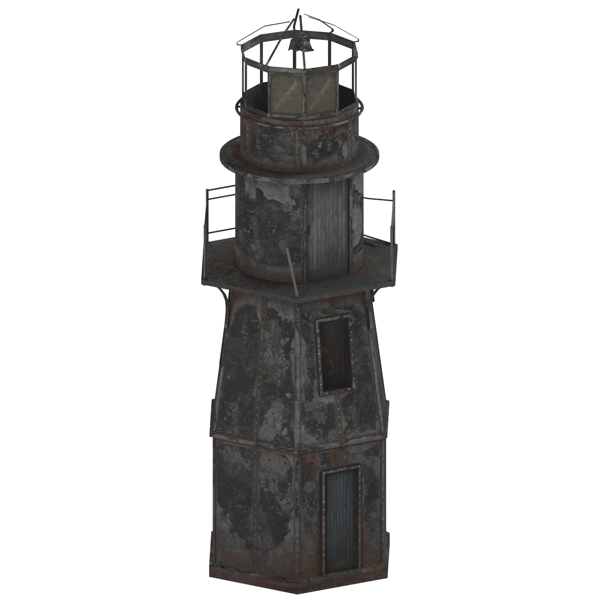 Old Lighthouse 3D Model .c4d .max .obj .3ds .fbx .stl .blend 