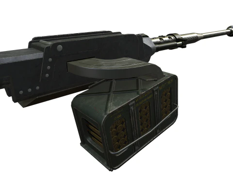 40mm Machine-gun Doomsday 3D Model