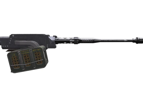 40mm Machine-gun Doomsday 3D Model