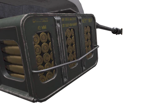 40mm Machine-gun Doomsday 3D Model