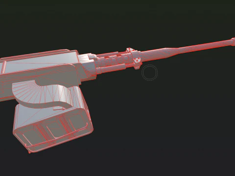 40mm Machine-gun Doomsday 3D Model