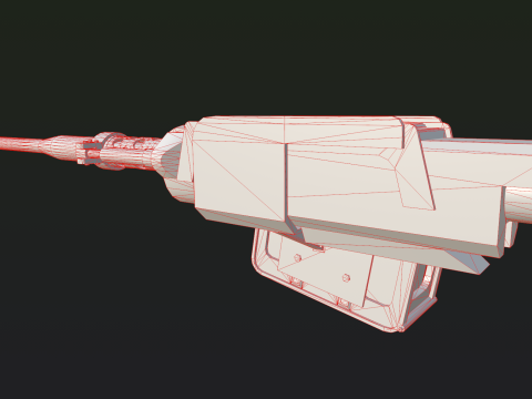 40mm Machine-gun Doomsday 3D Model