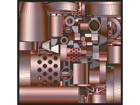 40mm Machine-gun Doomsday 3D Model