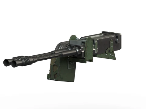 145mm Reaper Machine-gun 3D Model