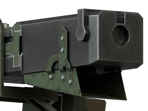 145mm Reaper Machine-gun 3D Model
