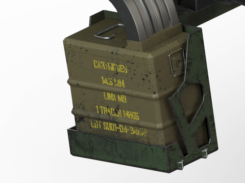 145mm Reaper Machine-gun 3D मॉडल