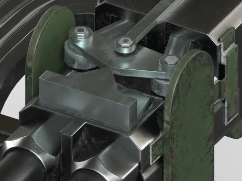 145mm Reaper Machine-gun 3D Model