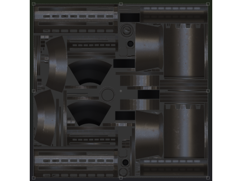 145mm Reaper Machine-gun 3D मॉडल