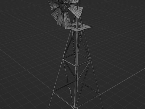 Windm&uuml;hle 3D Modell