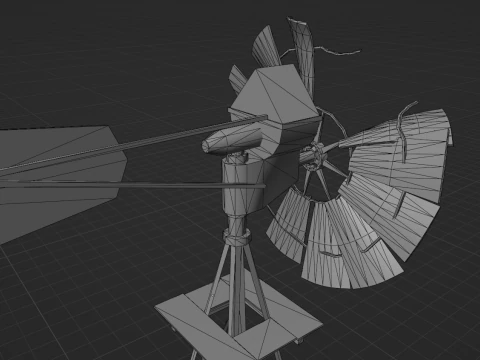 Windm&uuml;hle 3D Modell