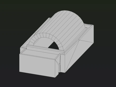 Old Brick Building 3D Model