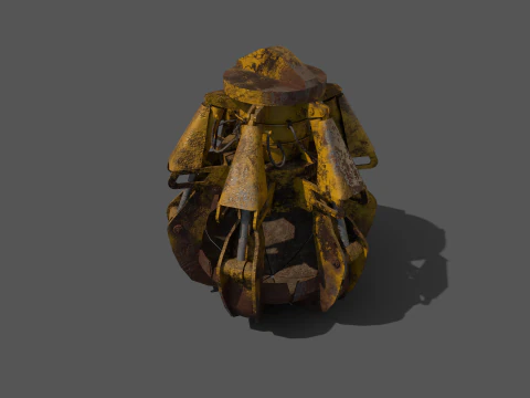 Clamshell bucket 3D Model