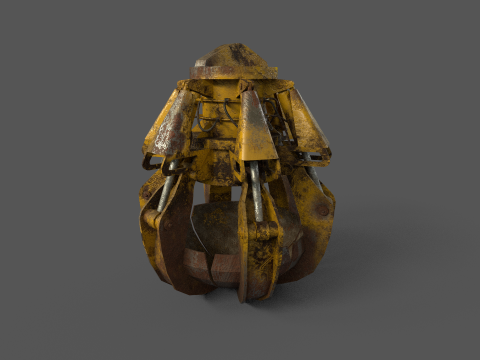 Clamshell bucket 3D 模型