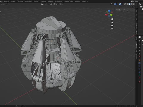Clamshell bucket 3D 模型