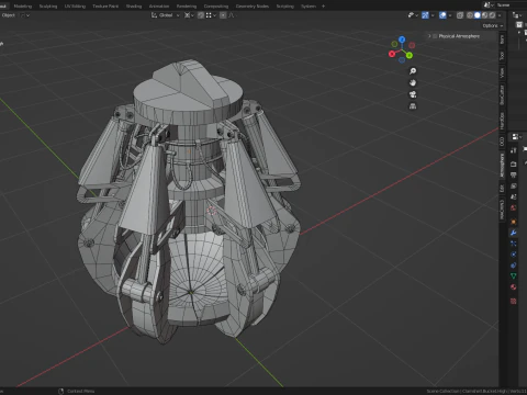 Clamshell bucket 3D Model