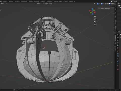 Clamshell bucket 3D 模型