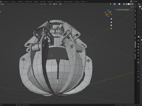 Clamshell bucket 3D Model