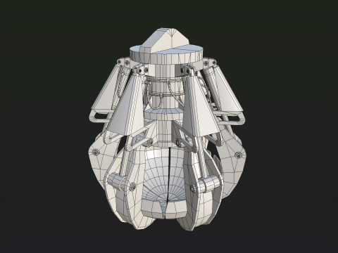 Clamshell bucket 3D 模型