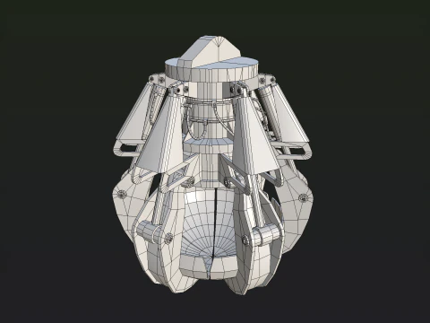 Clamshell bucket 3D Model