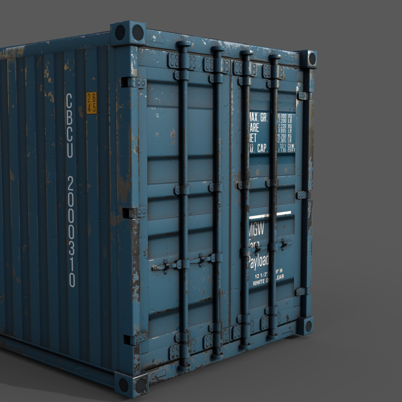 Cargo Containers 3D मॉडल .c4d .max .obj .3ds .fbx .stl .blend 