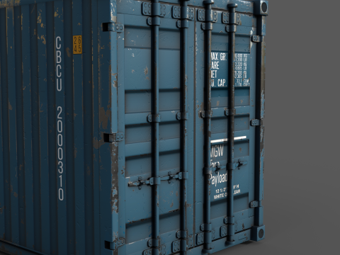 Cargo Containers 3D Model
