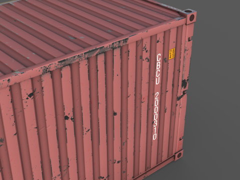 Cargo Containers 3D मॉडल