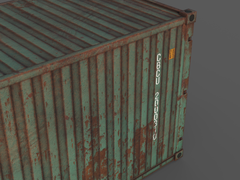 Cargo Containers 3D मॉडल