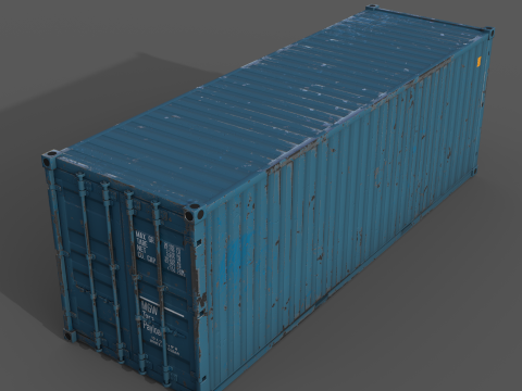 Cargo Containers 3D मॉडल