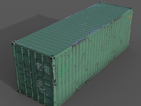 Cargo Containers 3D मॉडल