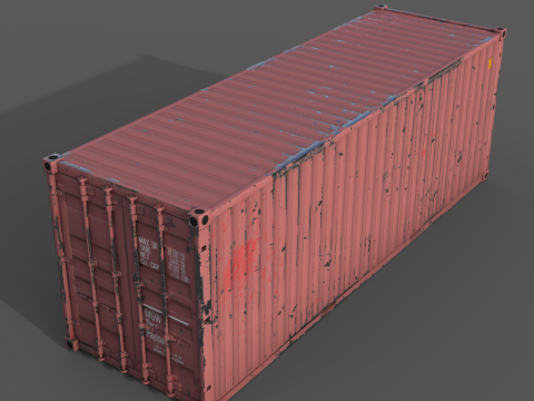 Cargo Containers 3D मॉडल