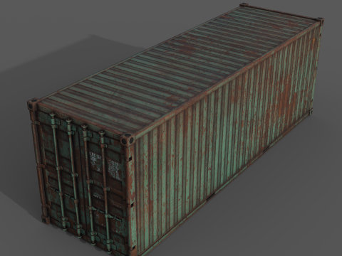 Cargo Containers 3D मॉडल