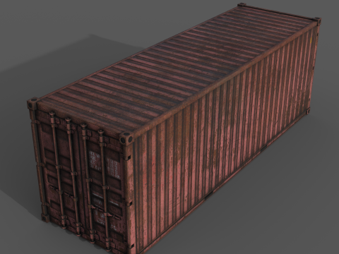 Cargo Containers 3D मॉडल