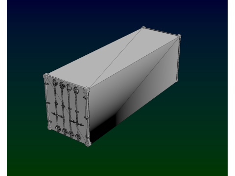 Cargo Containers 3D मॉडल