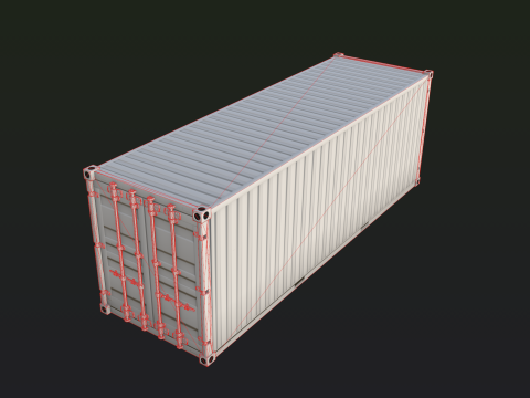 Cargo Containers 3D मॉडल