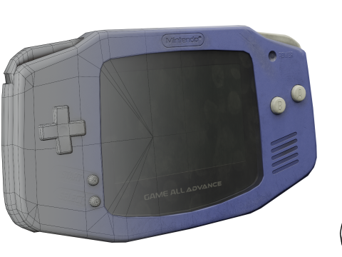 Nintendo Gameboy Advance 3D-Modell