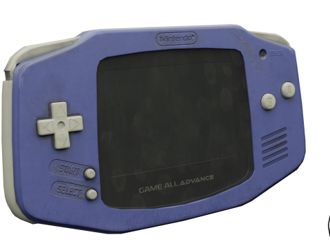 Nintendo Gameboy Advance 3D-Modell