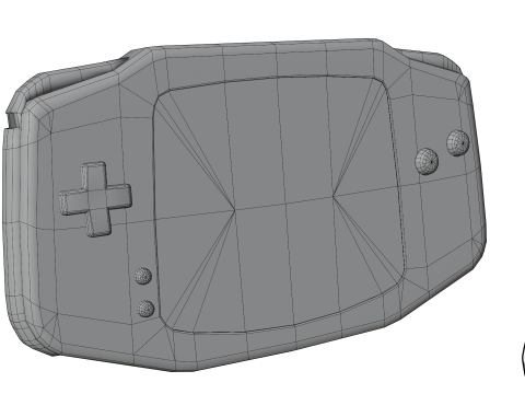 Nintendo Gameboy Advance 3D-Modell